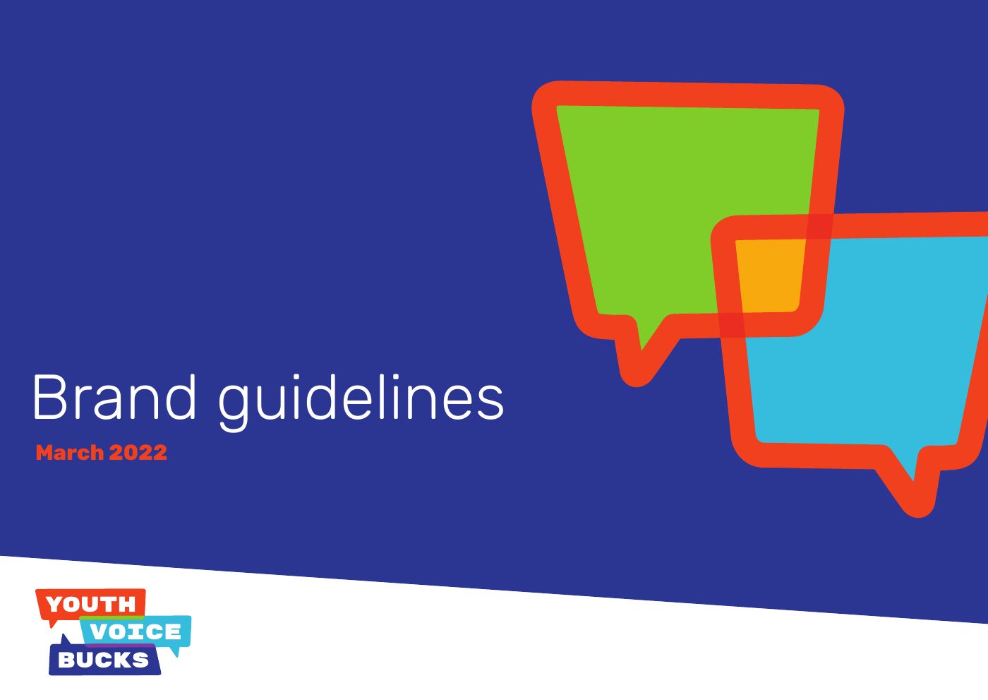 Youth Voice Bucks brand guidelines: Brand guidelines, March 2022