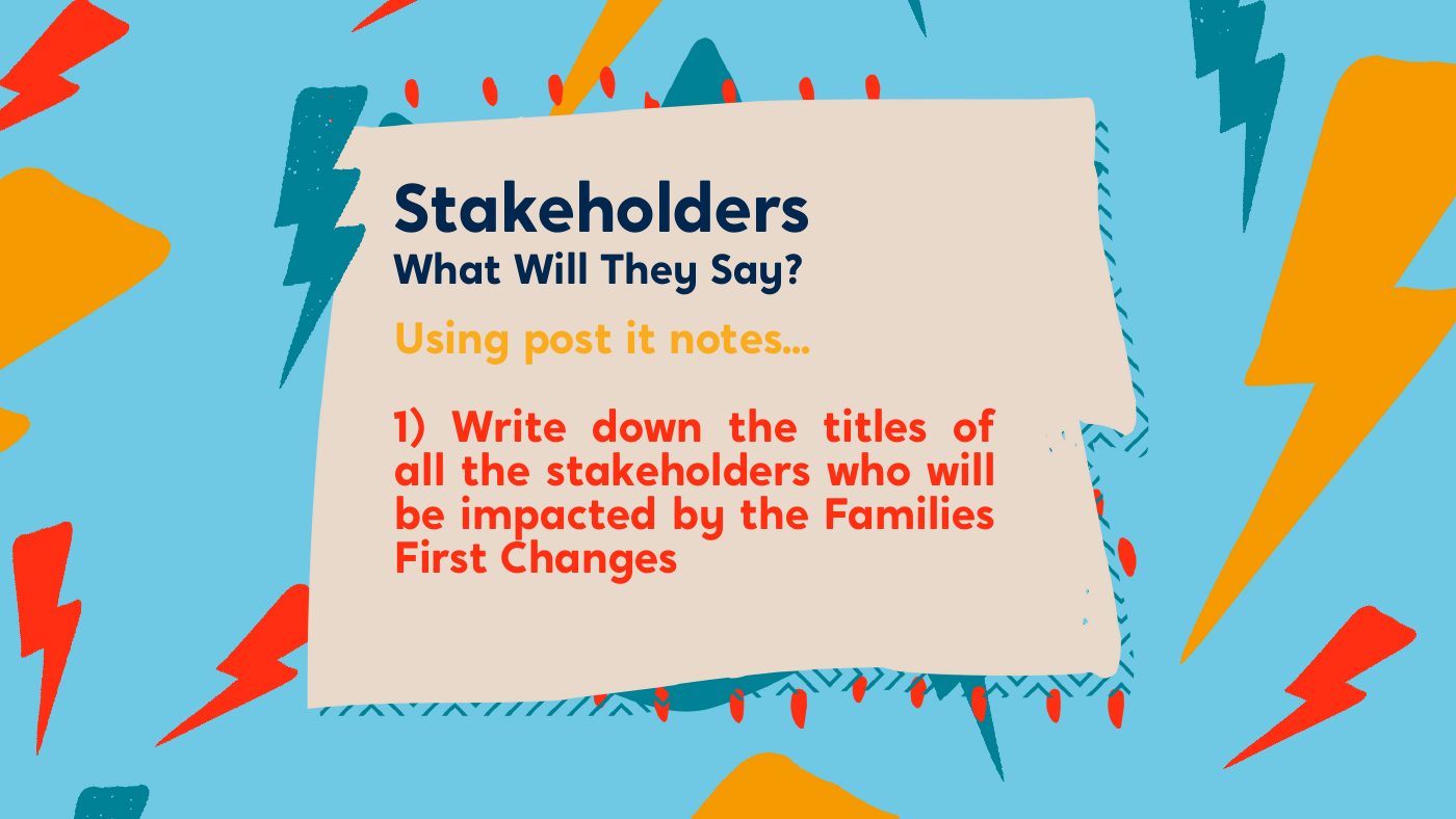Stakeholders activity slide
