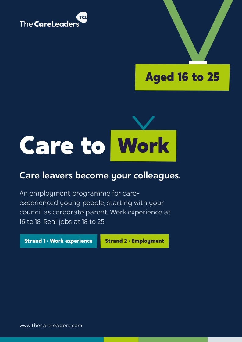 The Care to Work brochure cover