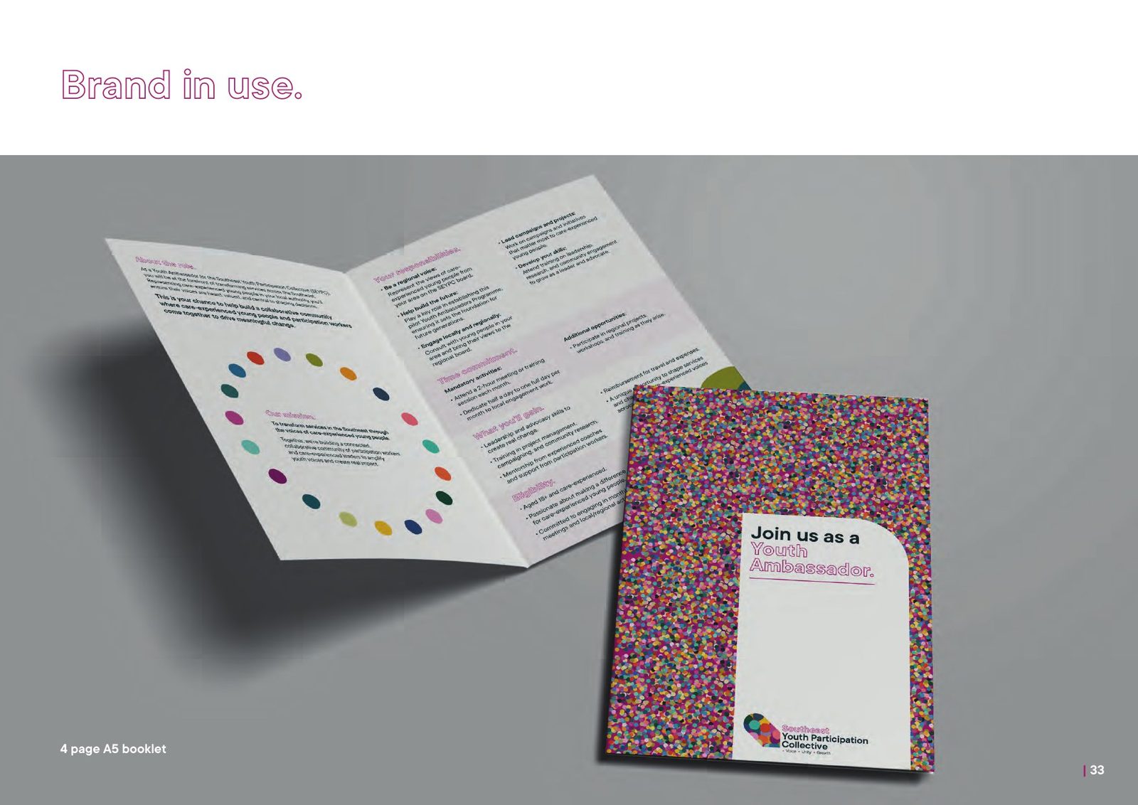 SEYPC brand manual: The Youth Ambassador booklet