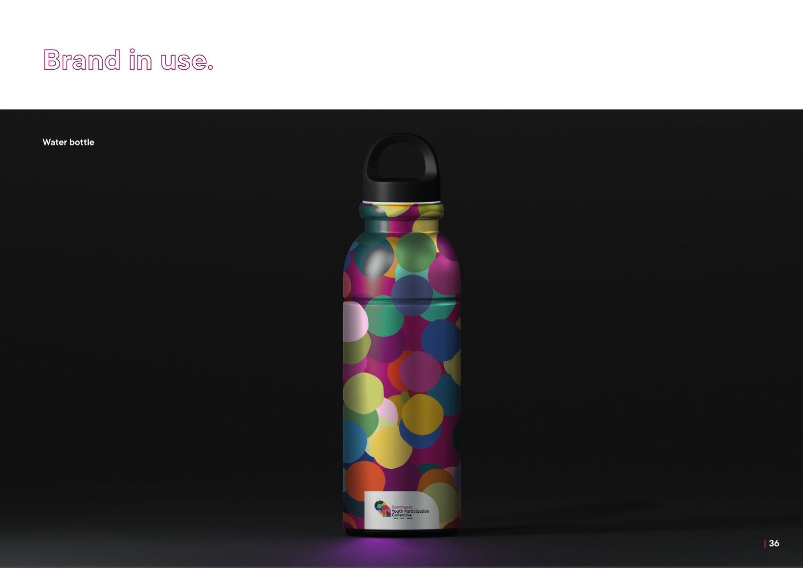 SEYPC brand manual: Branded water bottle