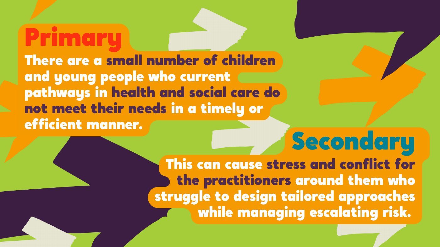 Slide setting out the primary and secondary problems