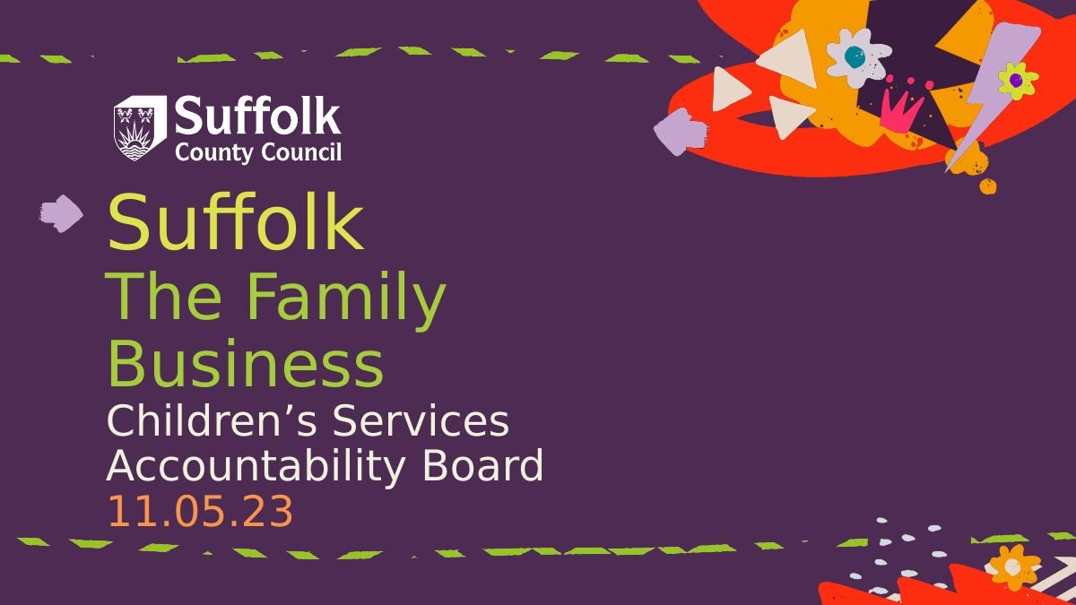 Cover slide: Suffolk, The Family Business