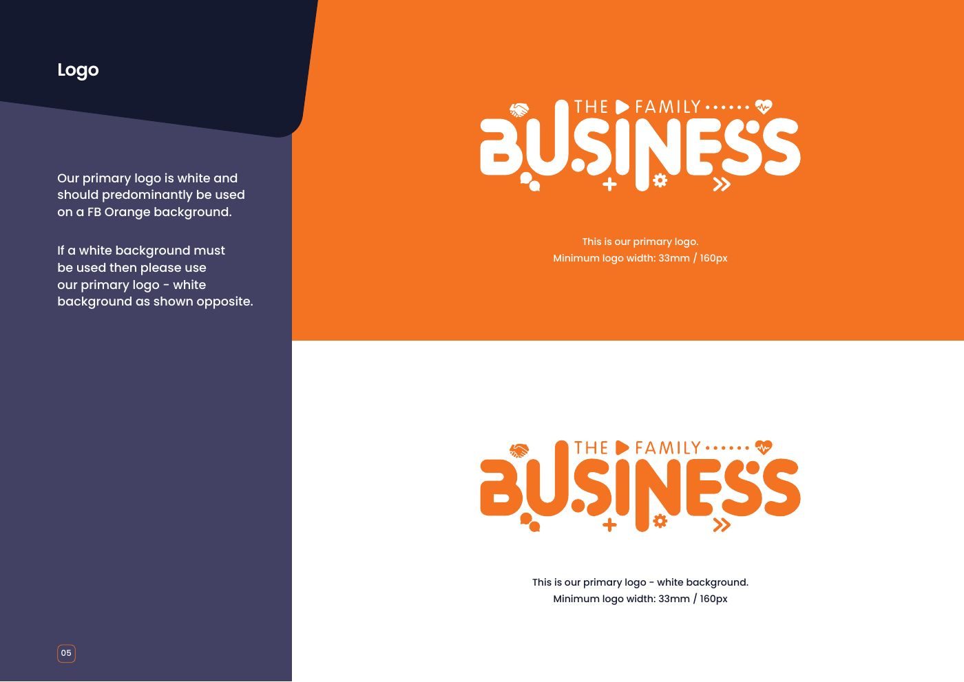 The Family Business brand guidelines: The primary logo