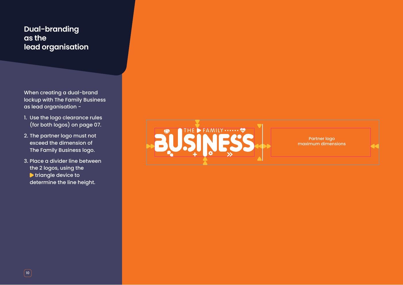 The Family Business brand guidelines: Dual branding as the lead organisation